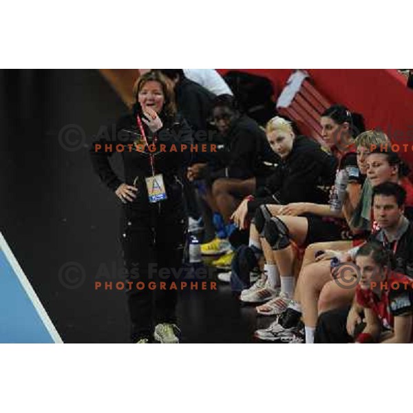 Marta Bon at handball game, Krim Mercator - HCL Leipzig, played in Champions league, Ljubljana, 13.01.2010, Krim Mercator won 32:26 