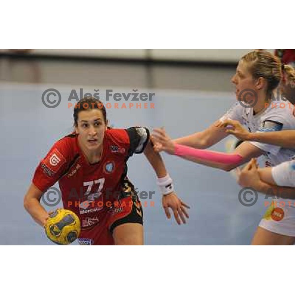 Andreja Lekic at handball game, Krim Mercator - HCL Leipzig, played in Champions league, Ljubljana, 13.01.2010, Krim Mercator won 32:26 