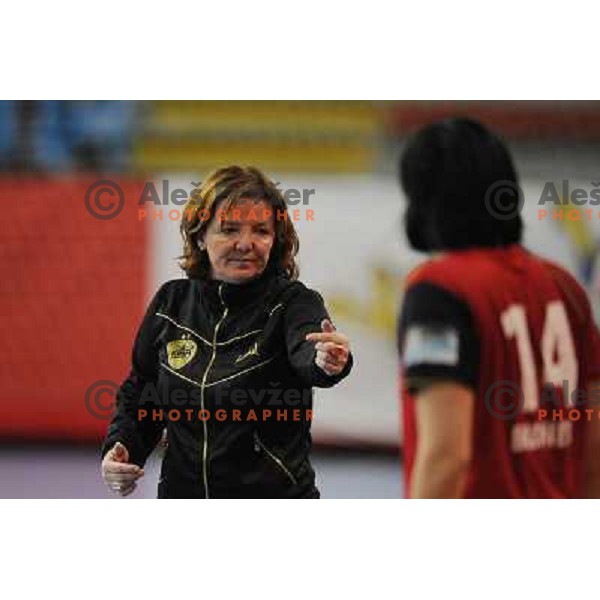Marta Bon at handball game, Krim Mercator - HCL Leipzig, played in Champions league, Ljubljana, 13.01.2010, Krim Mercator won 32:26 