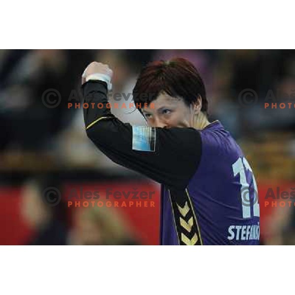 Sergeja Stefanisin at handball game, Krim Mercator - HCL Leipzig, played in Champions league, Ljubljana, 13.01.2010, Krim Mercator won 32:26 