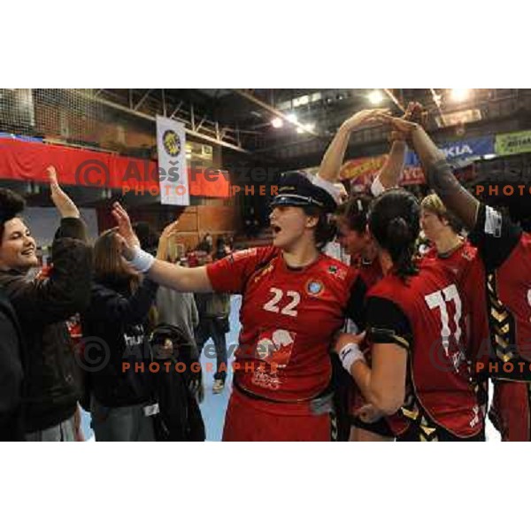 Dragana Cvijic at handball game, Krim Mercator - HCL Leipzig, played in Champions league, Ljubljana, 13.01.2010, Krim Mercator won 32:26