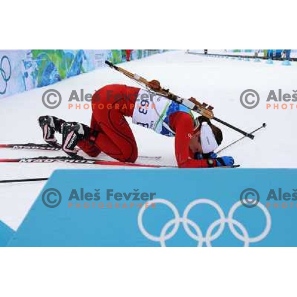  during biathlon 7.5km ladies sprint in Whistler Olympic Park , Vancouver 2010 Winter Olympic games, Canada 13.2.2010 