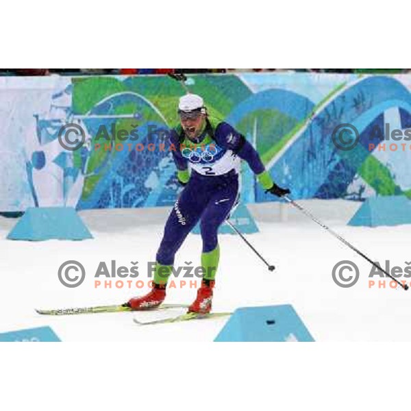 Klemen Bauer (SLO) during biathlon Men 10 km Sprint race in Whistler Olympic Park , Vancouver 2010 Winter Olympic games, Canada 14.2.2010 