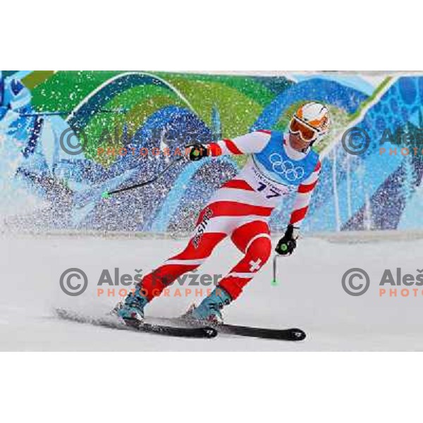 Nadia Styger (SUI) after official downhill training in Whistler Creekside 15.2.2010 at Vancouver 2010 Olympic games, Canada 