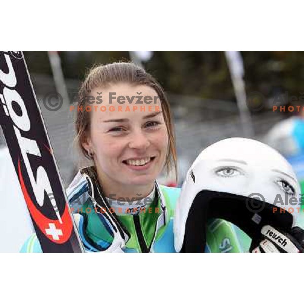 Tina Maze (SLO) after official downhill training in Whistler Creekside 15.2.2010 at Vancouver 2010 Olympic games, Canada 