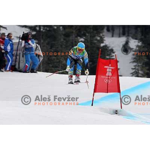 Patrik Yaerbyn (SWE) at Olympic downhill Men in Whistler Creekside 15.2.2010 at Vancouver 2010 Olympic games, Canada 