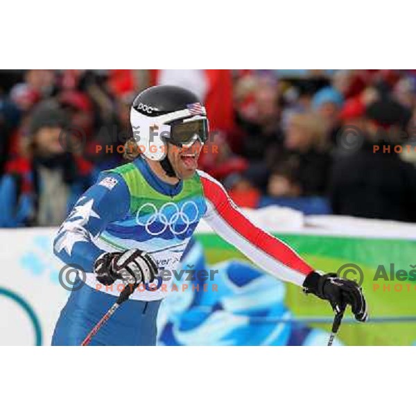  Steven Nyman (USA) at Olympic downhill Men in Whistler Creekside 15.2.2010 at Vancouver 2010 Olympic games, Canada 
