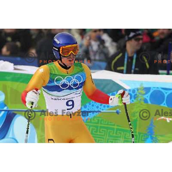 Erik Guay (CAN) at Olympic downhill Men in Whistler Creekside 15.2.2010 at Vancouver 2010 Olympic games, Canada 