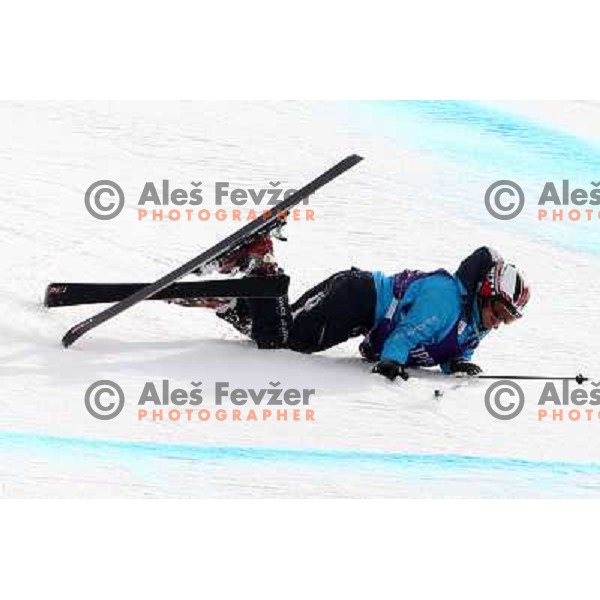 Slipper who caused delay of the Olympic downhill Men in Whistler Creekside 15.2.2010 at Vancouver 2010 Olympic games, Canada 