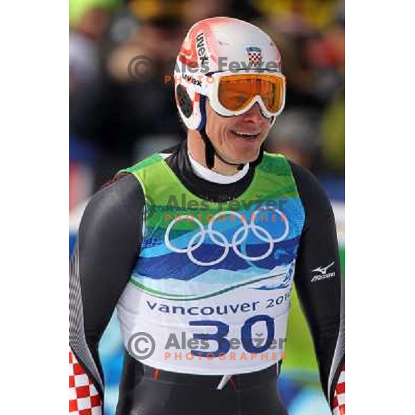 ivica Kostelic (CRO) at Olympic downhill Men in Whistler Creekside 15.2.2010 at Vancouver 2010 Olympic games, Canada 