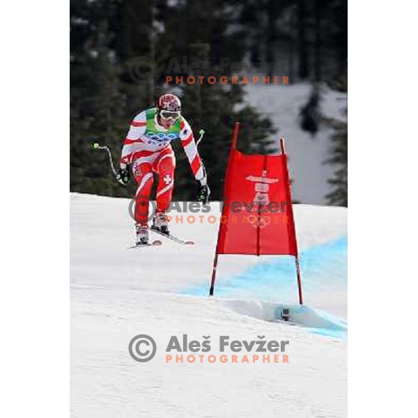 Carlo Janka (SUI) at Olympic downhill Men in Whistler Creekside 15.2.2010 at Vancouver 2010 Olympic games, Canada 