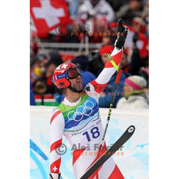Didier Defago (SUI) at Olympic downhill Men in Whistler Creekside 15.2.2010 at Vancouver 2010 Olympic games, Canada 
