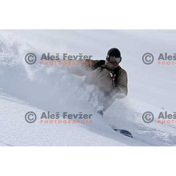 Heli skiing from vulcanos at Kamtschatka peninsula with company Vertikalny Mir in April 2009, Petropavlovsk Kamtschatsky ,Russia 