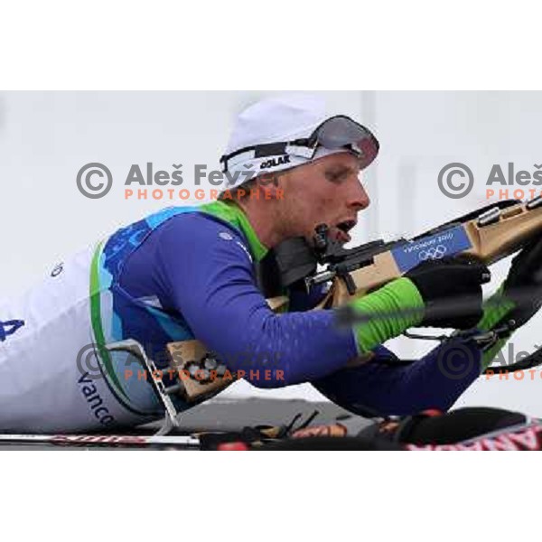 Klemen Bauer (SLO) during Biathlon Men\'s 12.5 km Pursuit in Whistler Olympic Park 16.2.2010, Vancouver 2010 Winter Olympic Games 