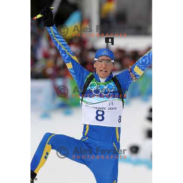 Ferry (SWE) during Biathlon Men\'s 12.5 km Pursuit in Whistler Olympic Park 16.2.2010, Vancouver 2010 Winter Olympic Games 