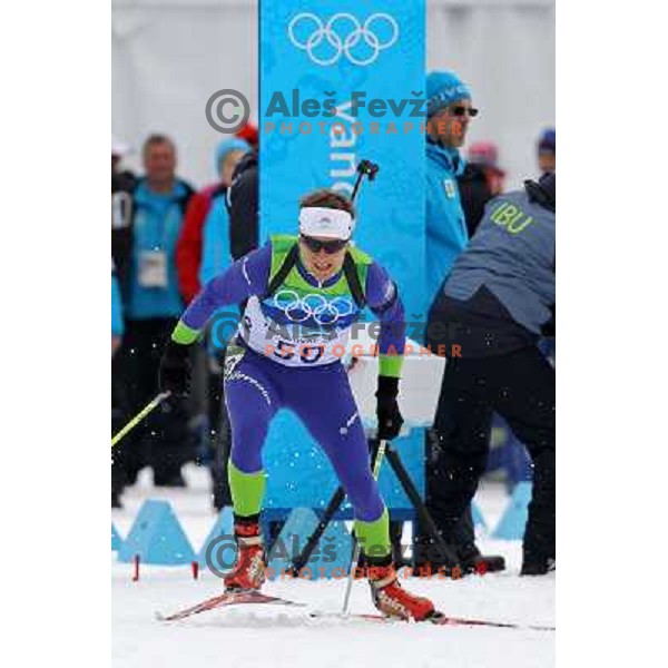 Peter Dokl (SLO) during Biathlon Men\'s 12.5 km Pursuit in Whistler Olympic Park 16.2.2010, Vancouver 2010 Winter Olympic Games 