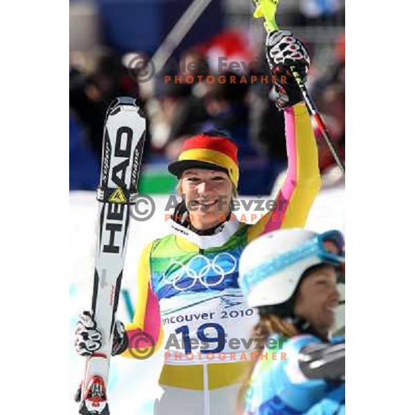 Maria Riesch (GER) Olympic gold medalist in Ladies Super Combined in Whistler Creekside 18.2.2010, Vancouver 2010 Winter Olympic Games, Canada 