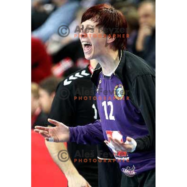 Sergeja Stefanisin in action during handball match Krim Mercator- Larvik HK, played in Champions league, played at Kodeljevo, Ljubljana, Slovenia, 19.02.2010. 