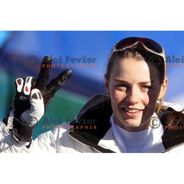  Tina Maze (SLO), Olympic silver medalist in Women\'s Super G in Whistler Creekside.20.2.2010 , Vancouver 2010 Winter Olympic Games, Canada 