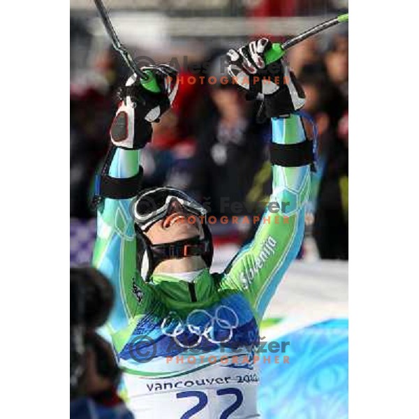  Tina Maze (SLO), Olympic silver medalist in Women\'s Super G in Whistler Creekside.20.2.2010 , Vancouver 2010 Winter Olympic Games, Canada 