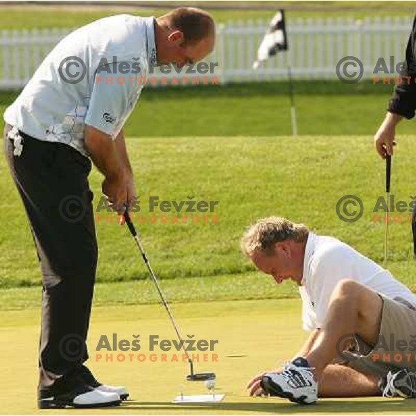 Thomas Bjorn (DEN) in action during second day of BA-CA Austrian Open, European tour event at Fontana Golf&Country club, Vienna, Austria on June 9, 2006