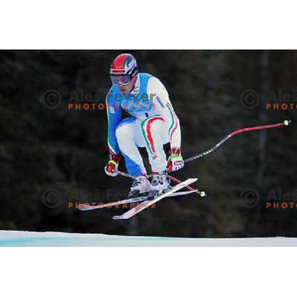 Peter Fill (ITA) skiing in downhill during Men\'s Super Combined in Whistler Creekside 21.2.2010 , Vancouver 2010 Winter Olympic Games, Canada 
