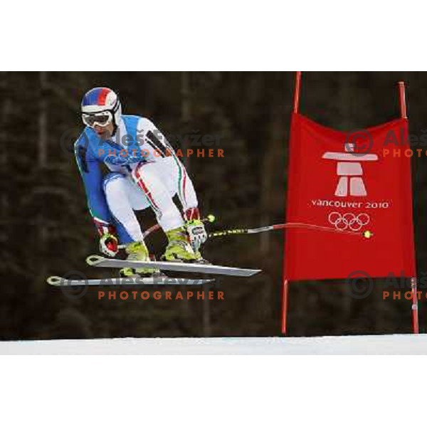 Manfred Moelgg (ITA) skiing in downhill during Men\'s Super Combined in Whistler Creekside 21.2.2010 , Vancouver 2010 Winter Olympic Games, Canada 
