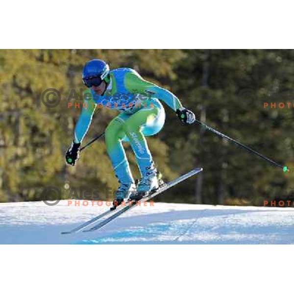 Andrej Sporn (SLO) skiing in downhill during Men\'s Super Combined in Whistler Creekside 21.2.2010 , Vancouver 2010 Winter Olympic Games, Canada 