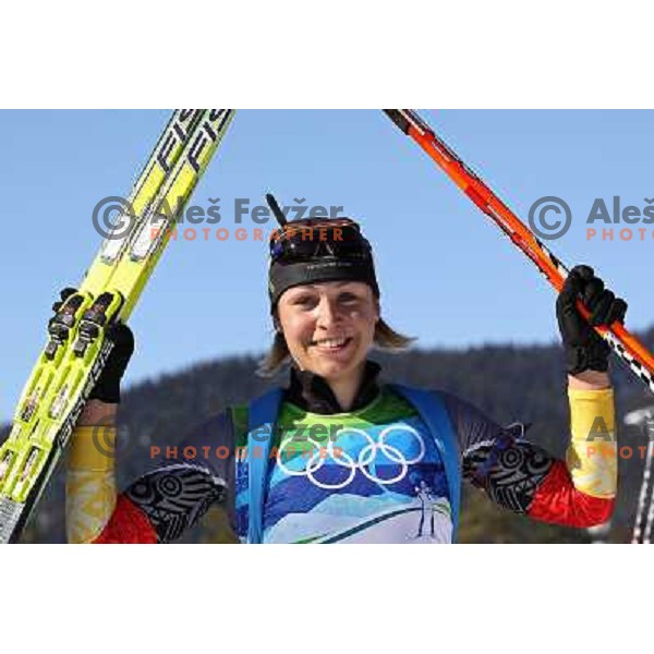 Magdalena Neuner (GER) Olympic gold medalist in Biathlon Women\'s 12.5 km mass start in Whistler Olympic Park 21.2.2010 , Vancouver 2010 Winter Olympic Games, Canada 