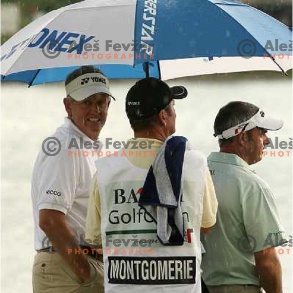 Colin Montgomerie (SCO) in action during second day of BA-CA Austrian Open, European tour event at Fontana Golf&Country club, Vienna, Austria on June 9, 2006