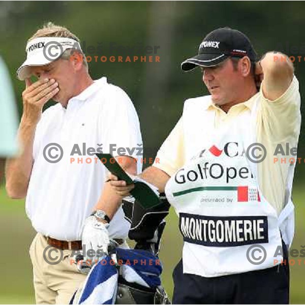 Colin Montgomerie (SCO) in action during second day of BA-CA Austrian Open, European tour event at Fontana Golf&Country club, Vienna, Austria on June 9, 2006