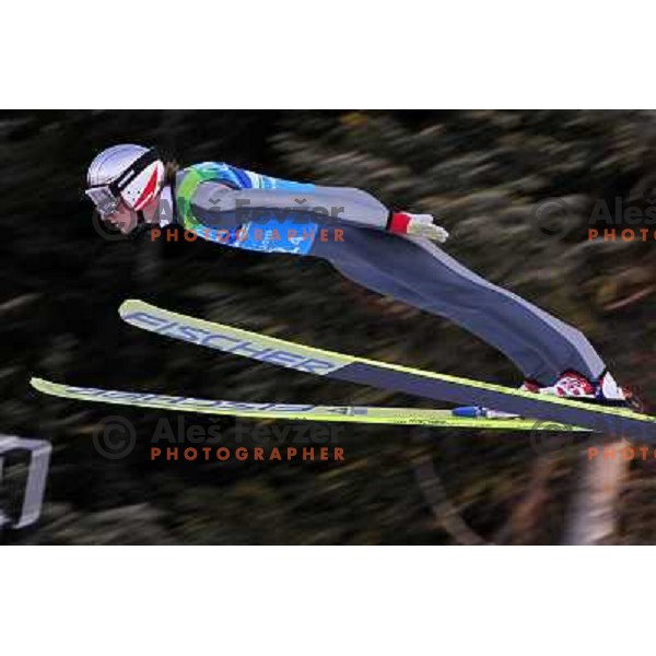 Gregor Schlierenzauer (AUT) during trial jump in team ski jumping competition at Large Hill in Whistler Olympic park 22.2.2010 , Vancouver 2010 Winter Olympic Games, Canada 