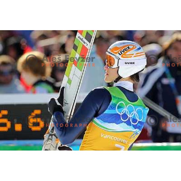 Peter Prevc (SLO) during final jump in team ski jumping competition at Large Hill in Whistler Olympic park 22.2.2010 , Vancouver 2010 Winter Olympic Games, Canada 