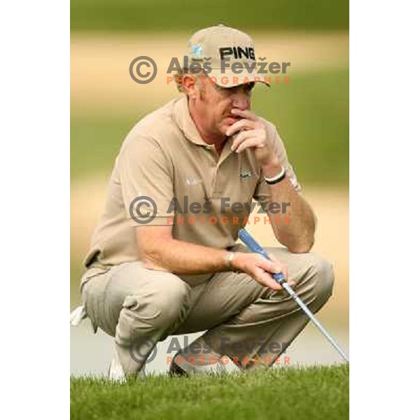 Miguel Angel Jimenez (ESP) in action during second day of BA-CA Austrian Open, European tour event at Fontana Golf&Country club, Vienna, Austria on June 9, 2006