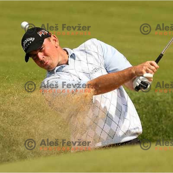 Thomas Bjorn (DEN) in action during second day of BA-CA Austrian Open, European tour event at Fontana Golf&Country club, Vienna, Austria on June 9, 2006