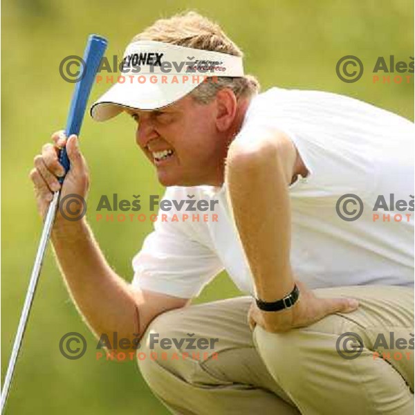 Colin Montgomerie (SCO) in action during second day of BA-CA Austrian Open, European tour event at Fontana Golf&Country club, Vienna, Austria on June 9, 2006