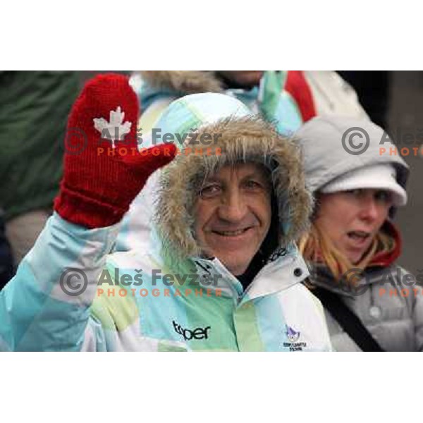Branko Pavlin (SLO) at bottom station of Creekside Gondola after second run of Women\'s Giant Slalom in Whislter Creekside 24.2.2010 was canceled due to fog on the course , Vancouver 2010 Winter Olympic Games, Canada 