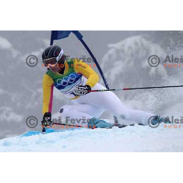 Maria Riesch (GER) skiing in first run of Women\'s Giant Slalom in Whislter Creekside 24.2.2010 , Vancouver 2010 Winter Olympic Games, Canada 