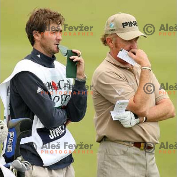 Miguel Angel Jimenez (ESP) in action during second day of BA-CA Austrian Open, European tour event at Fontana Golf&Country club, Vienna, Austria on June 9, 2006