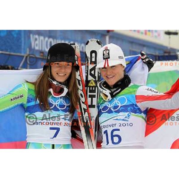 Tina Maze (SLO) Olympic silver medalist in Women\'s Giant Slalom in Whislter Creekside 25.2.2010 , Vancouver 2010 Winter Olympic Games, Canada 