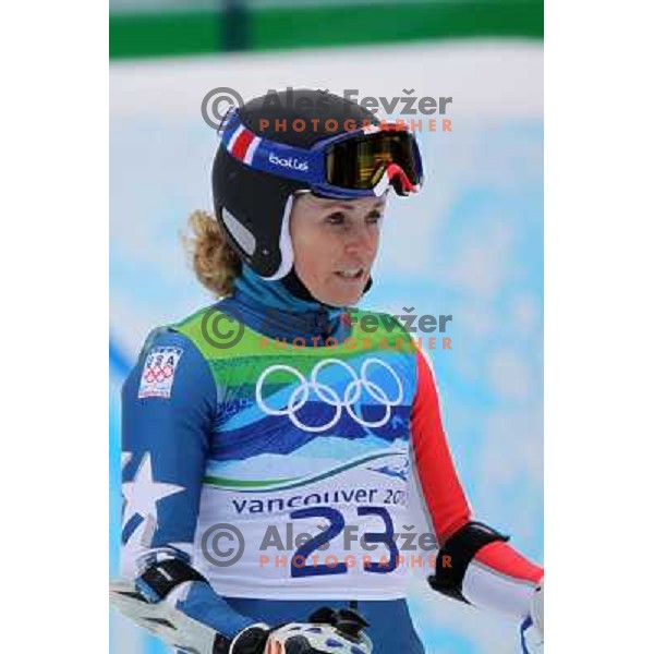 Sarah Schleper (USA) after second run of Women\'s Giant Slalom in Whislter Creekside 24.2.2010 , Vancouver 2010 Winter Olympic Games, Canada 