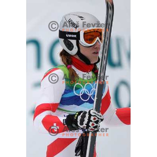 Fabiene Suter (SUI) after second run of Women\'s Giant Slalom in Whislter Creekside 24.2.2010 , Vancouver 2010 Winter Olympic Games, Canada 