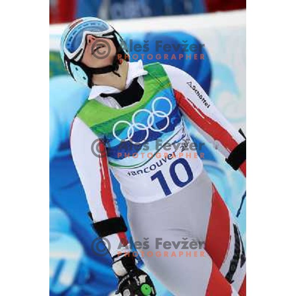 Eva-Maria Brem (AUT) after second run of Women\'s Giant Slalom in Whislter Creekside 25.2.2010 , Vancouver 2010 Winter Olympic Games, Canada 