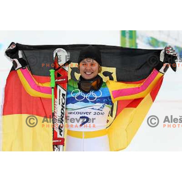 Viktoria Rebensburg (GER) Olympic gold medalist in Women\'s Giant Slalom in Whislter Creekside 25.2.2010 , Vancouver 2010 Winter Olympic Games, Canada 