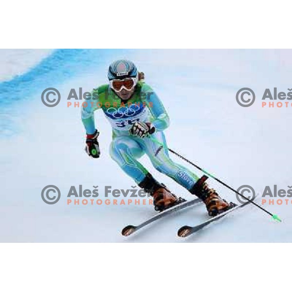 Ana Drev (SLO) skiing in second run of Women\'s Giant Slalom in Whislter Creekside 25.2.2010 , Vancouver 2010 Winter Olympic Games, Canada 