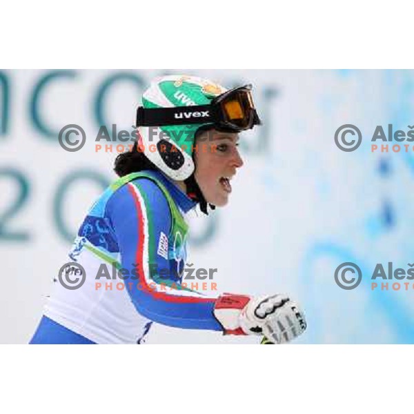 Federica Brignone (ITA) after second run of Women\'s Giant Slalom in Whislter Creekside 24.2.2010 , Vancouver 2010 Winter Olympic Games, Canada 