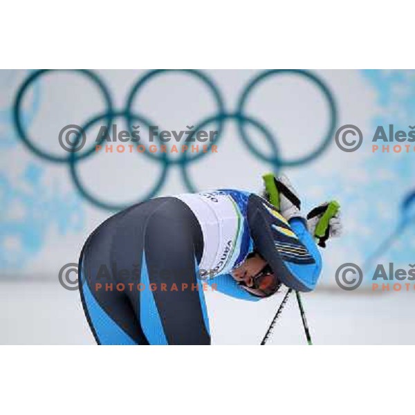 Anja Paerson (SWE) after second run of Women\'s Giant Slalom in Whislter Creekside 25.2.2010 , Vancouver 2010 Winter Olympic Games, Canada 