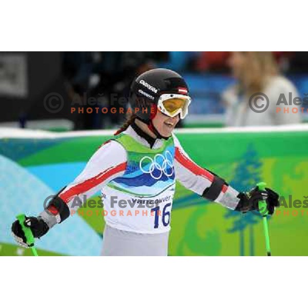 Elisabeth Goergl (AUT) ,Olympic bronze medalist in Women\'s Giant Slalom in Whislter Creekside 25.2.2010 , Vancouver 2010 Winter Olympic Games, Canada 