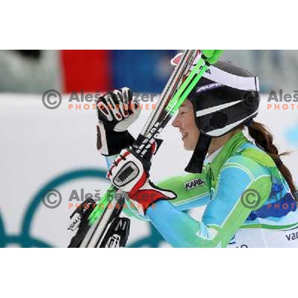 Tina Maze (SLO) Olympic silver medalist in Women\'s Giant Slalom in Whislter Creekside 25.2.2010 , Vancouver 2010 Winter Olympic Games, Canada 