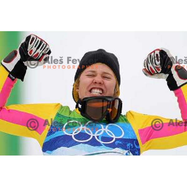 Viktoria Rebensburg (GER) Olympic gold medalist in Women\'s Giant Slalom in Whislter Creekside 25.2.2010 , Vancouver 2010 Winter Olympic Games, Canada 